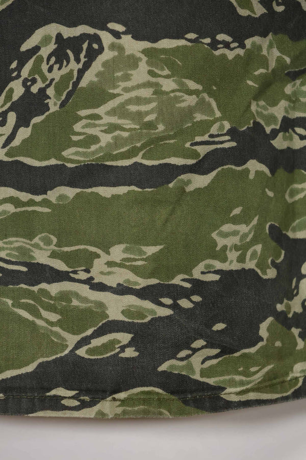 1960年代　タイガーストライプ　シャツ　CIDGパターン　特殊部隊パッチ　中古品