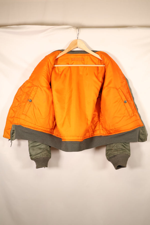 1970年契約　MEDIUM　アメリカ空軍　USAF　MA-1　フライトジャケット　状態良い　中古品