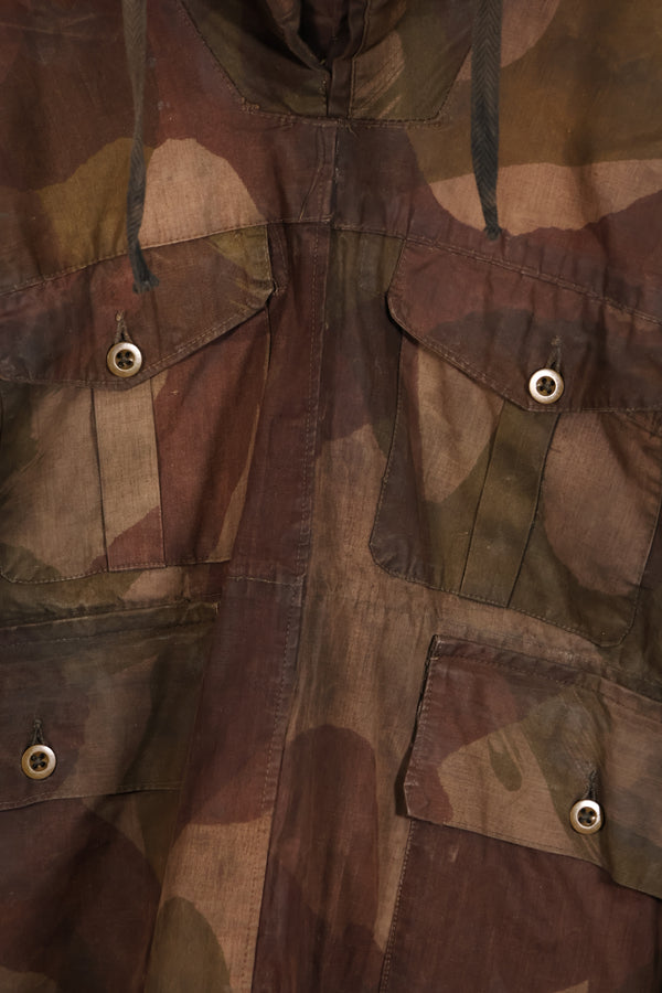 実物　イギリス軍　SAS スモック　WINDPROOF 迷彩スモック　サイズ不明 ベビー生地　黒染めあり　中古品