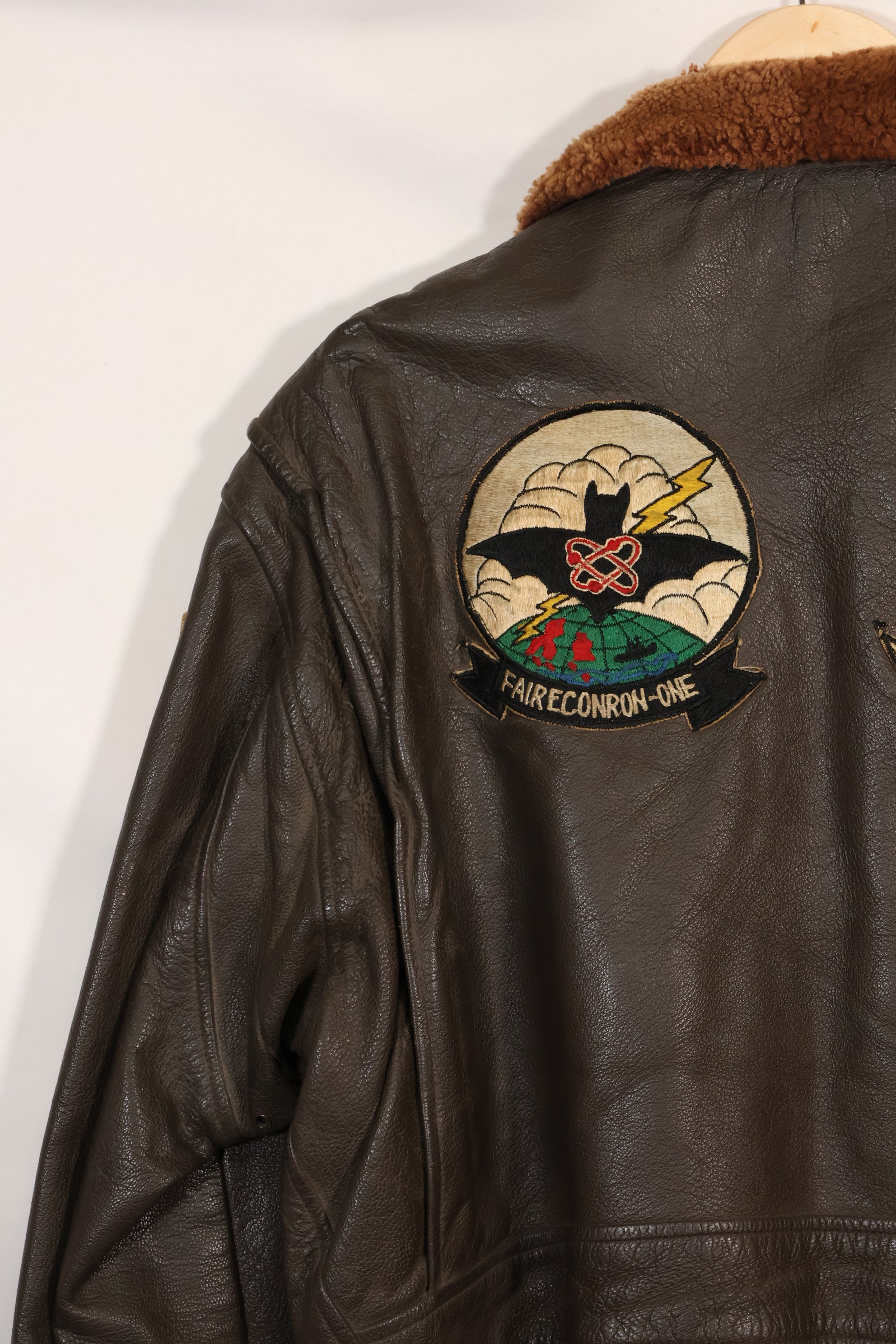 1968年契約　サイズ42 アメリカ海軍　G-1 フライトジャケット　FAIRECONRON ONE　中古品