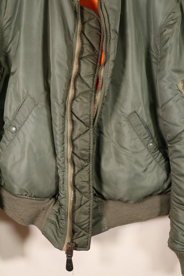 1968 Contract, LARGE, U.S. Air Force (USAF), MA-1 Flight Jacket, Mid-Period Model, Used