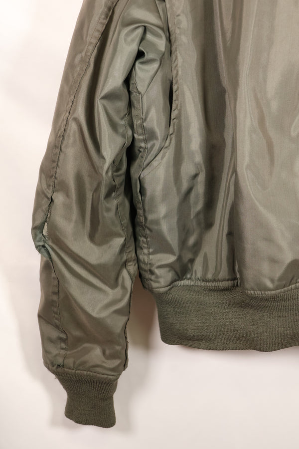 Circa late 1970s Estimated MEDIUM US Navy CWU-45P Flight Jacket Intermediates Used