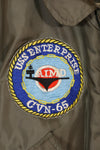 1980年契約　LARGE  USS ENTERPRISE UWC-45P フライトジャケット　個人カスタム品　中古品
