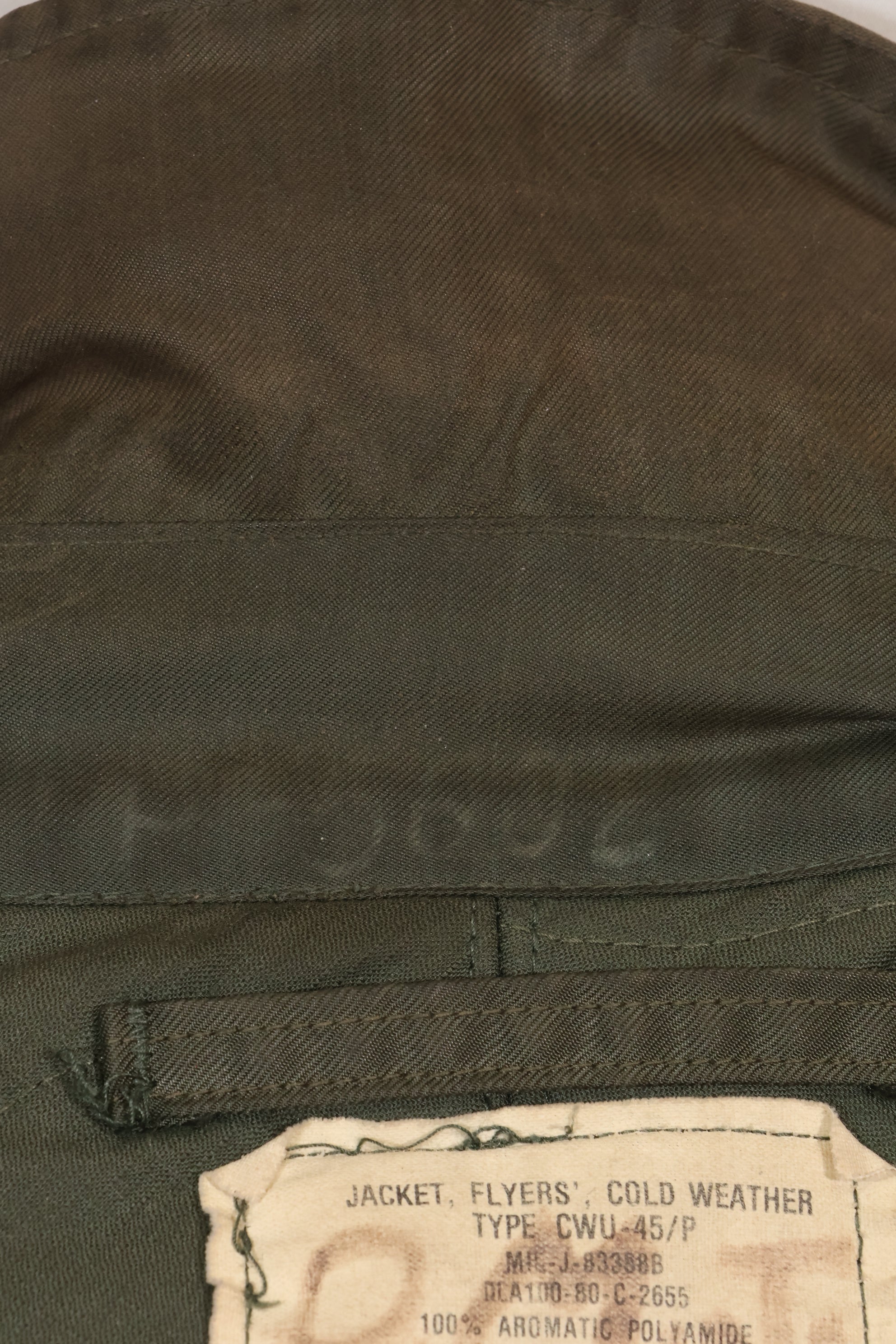 1980年契約　LARGE  USS ENTERPRISE UWC-45P フライトジャケット　個人カスタム品　中古品