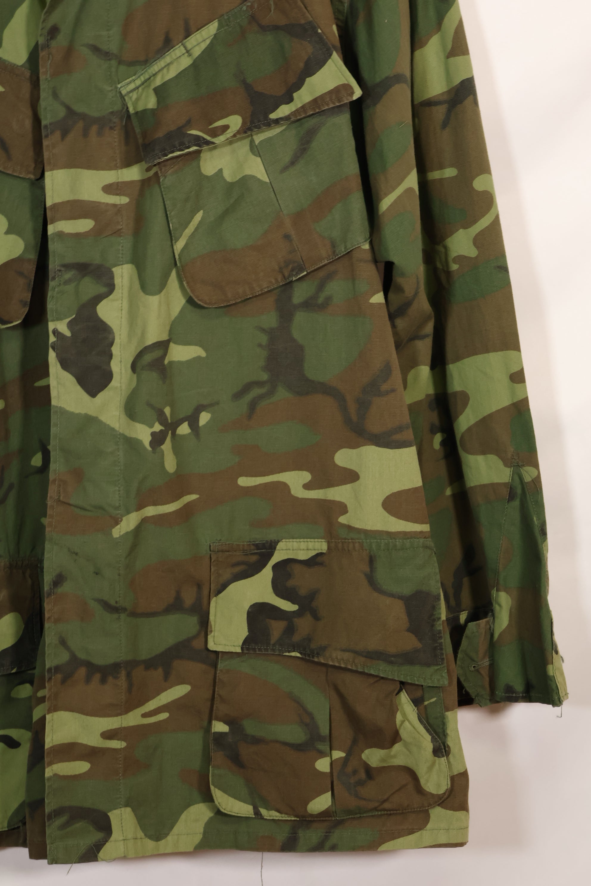 1967年頃　L-R　ノンリップストップ　初期プリント　ERDL　ファティーグジャケット　中古品
