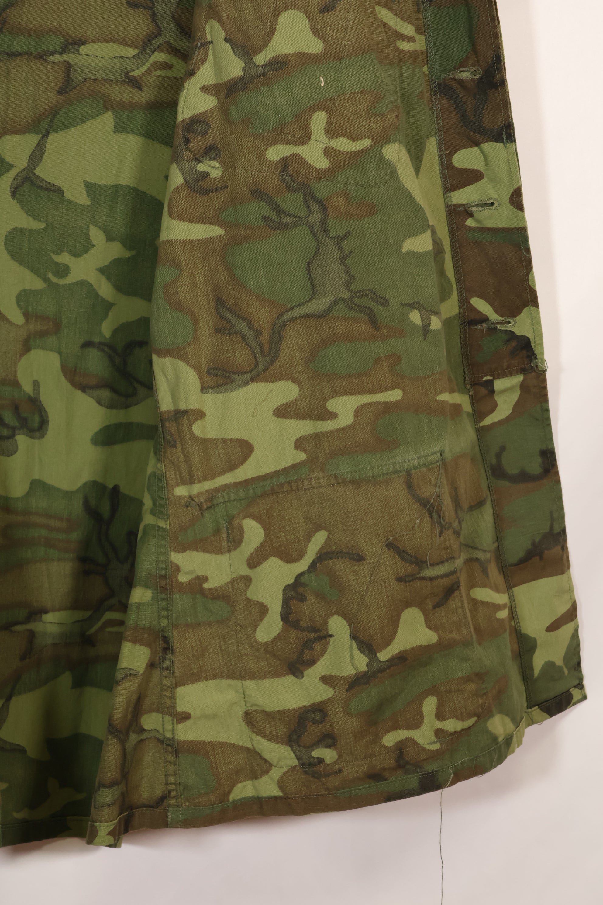 1967年頃　L-R　ノンリップストップ　初期プリント　ERDL　ファティーグジャケット　中古品