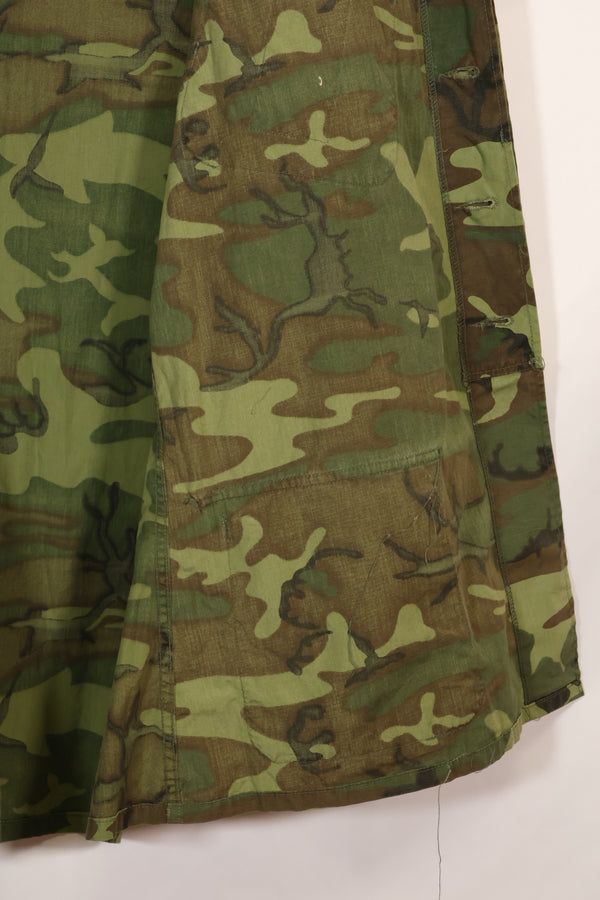 1967年頃　L-R　ノンリップストップ　初期プリント　ERDL　ファティーグジャケット　中古品