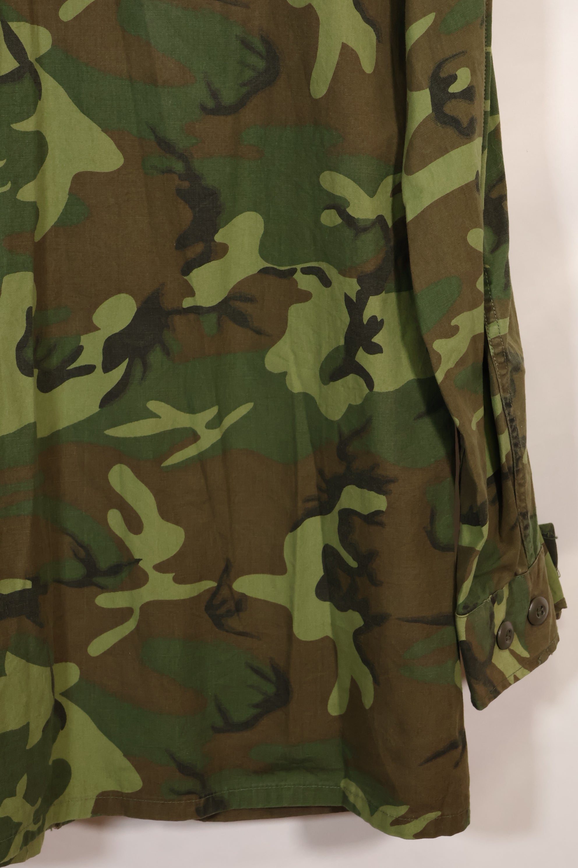 1967年頃　L-R　ノンリップストップ　初期プリント　ERDL　ファティーグジャケット　中古品