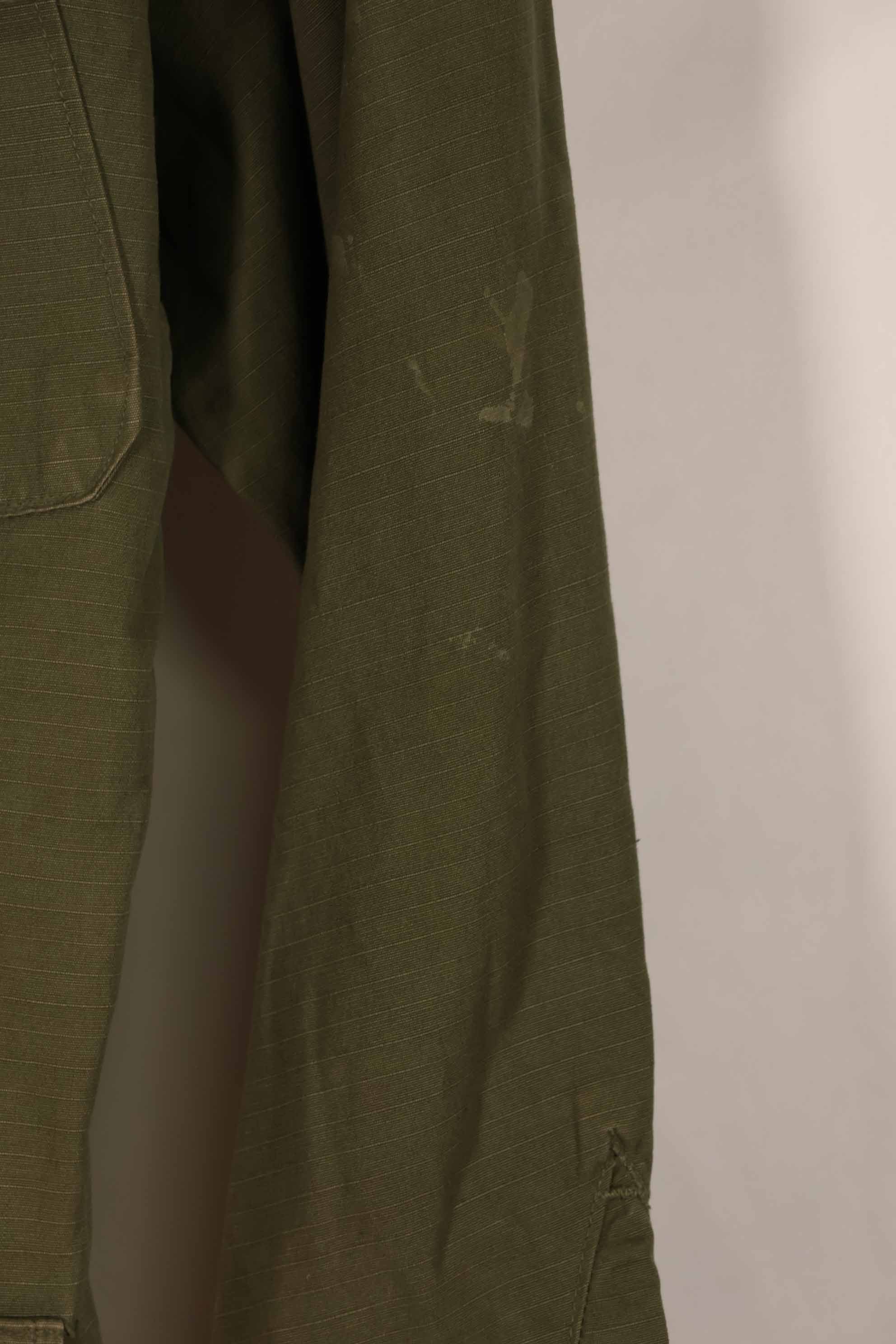 正品 1968 年第四款丛林迷彩夹克，短袖，二手