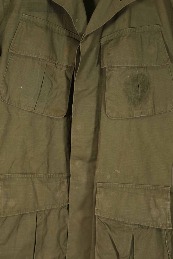 正品 1968 年第四款丛林迷彩夹克，短袖，二手