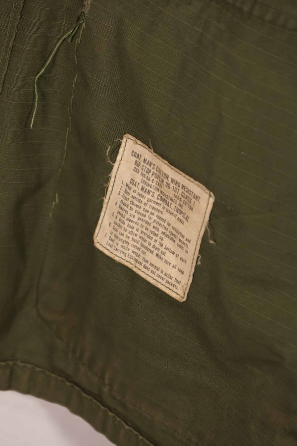 正品 1968 年第四款丛林迷彩夹克，短袖，二手