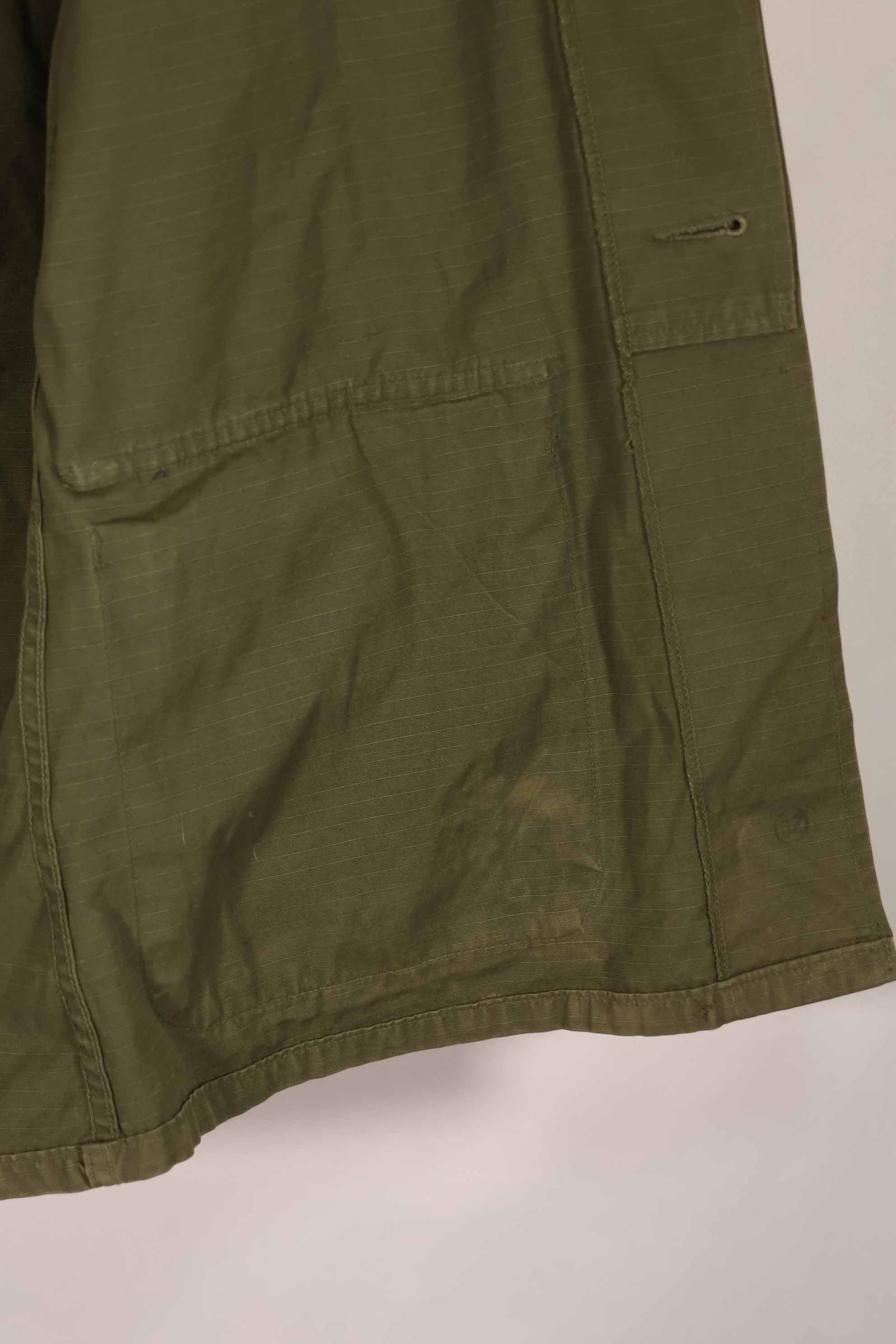 正品 1968 年第四款丛林迷彩夹克，短袖，二手