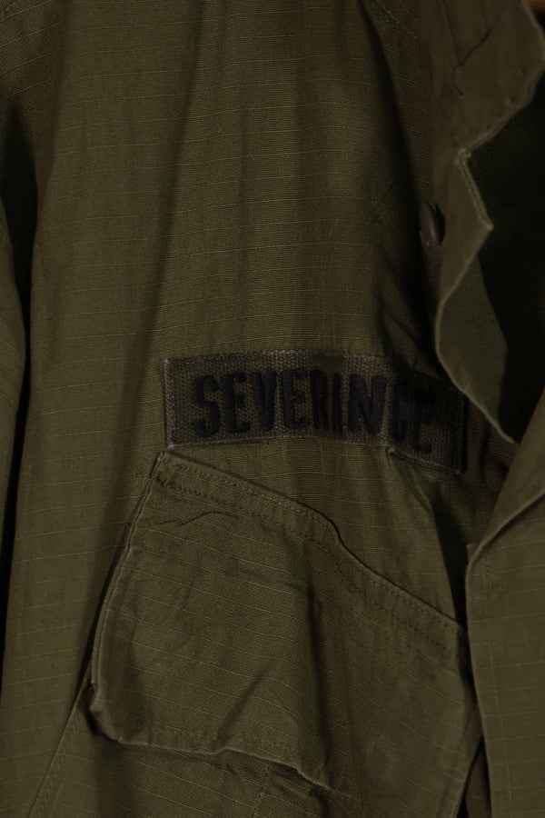 正品 1969 年第四版丛林迷彩夹克，LL 码，带陆军臂章，二手