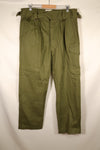 1967年契約　SIZE 14　オーストラリア軍　OD ユーティリティパンツ　ほぼ未使用品　
