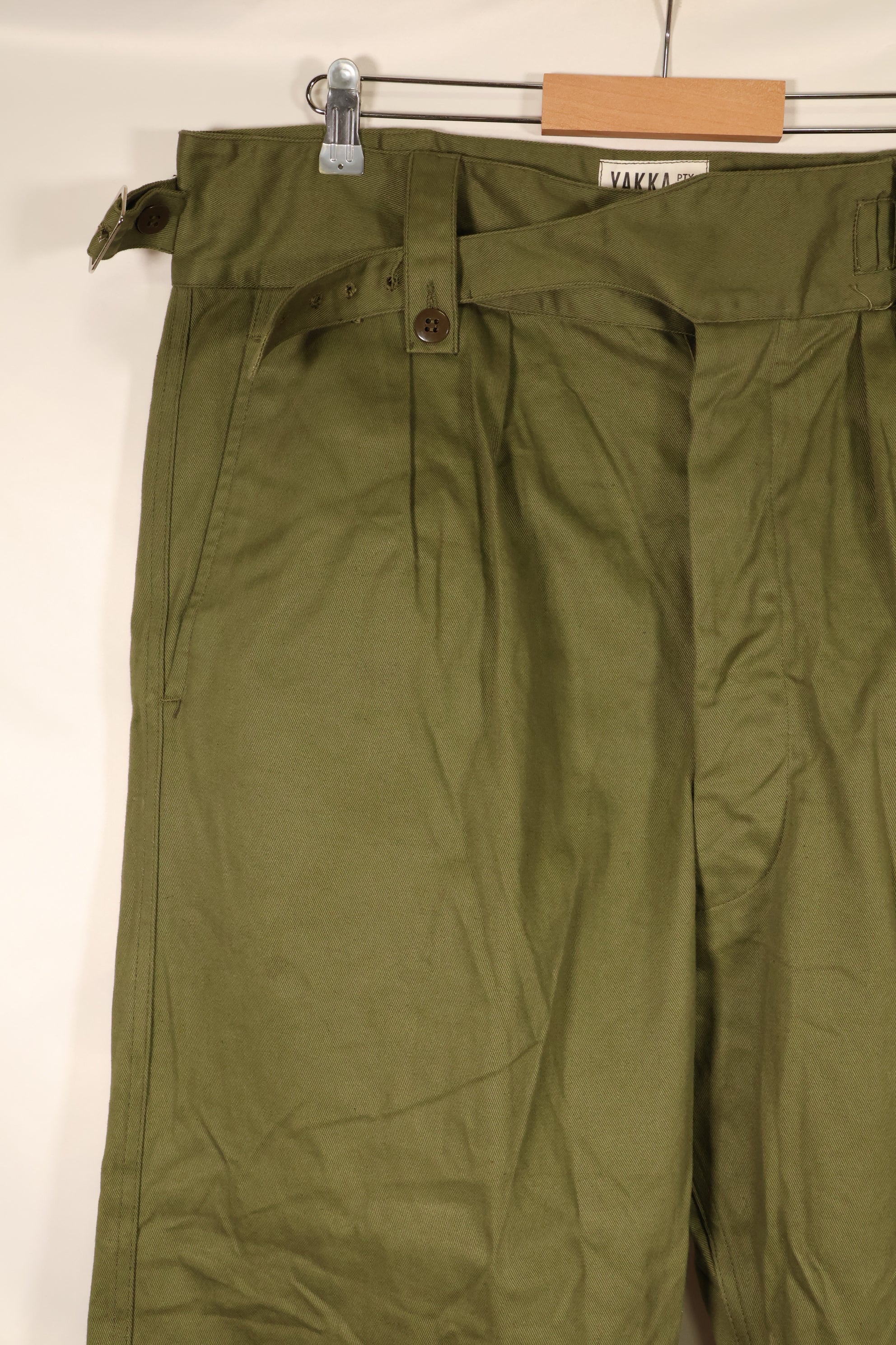 1967年契約　SIZE 14　オーストラリア軍　OD ユーティリティパンツ　ほぼ未使用品　