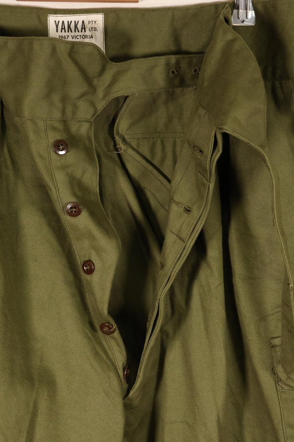 1967年契約　SIZE 14　オーストラリア軍　OD ユーティリティパンツ　ほぼ未使用品　