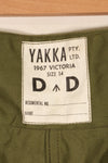 1967年契約　SIZE 14　オーストラリア軍　OD ユーティリティパンツ　ほぼ未使用品　