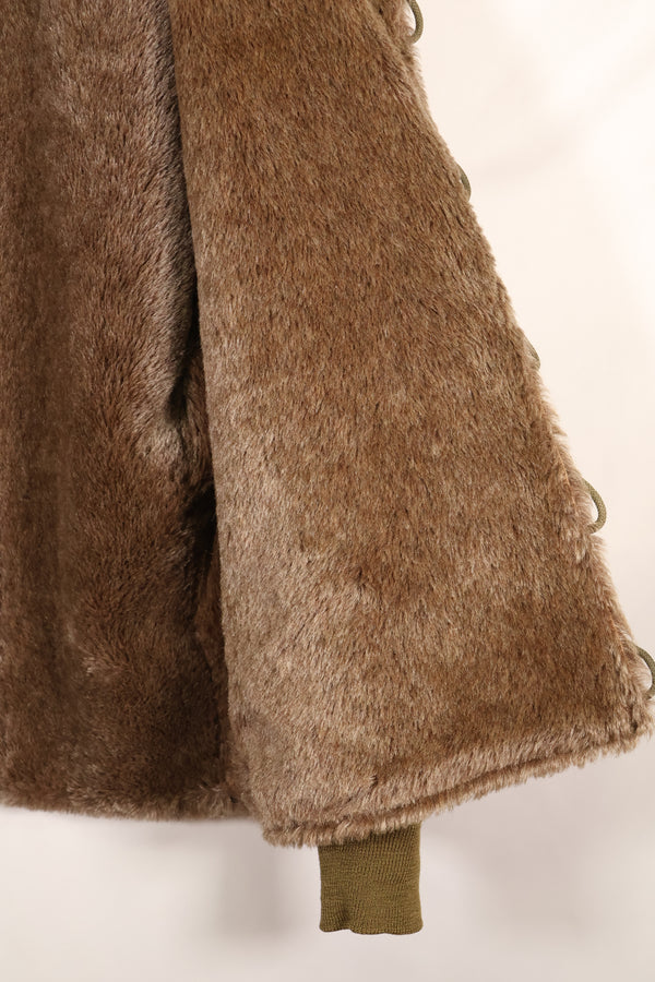 1940 年代二战 M-43 野战夹克，带保暖衬里，使用过。