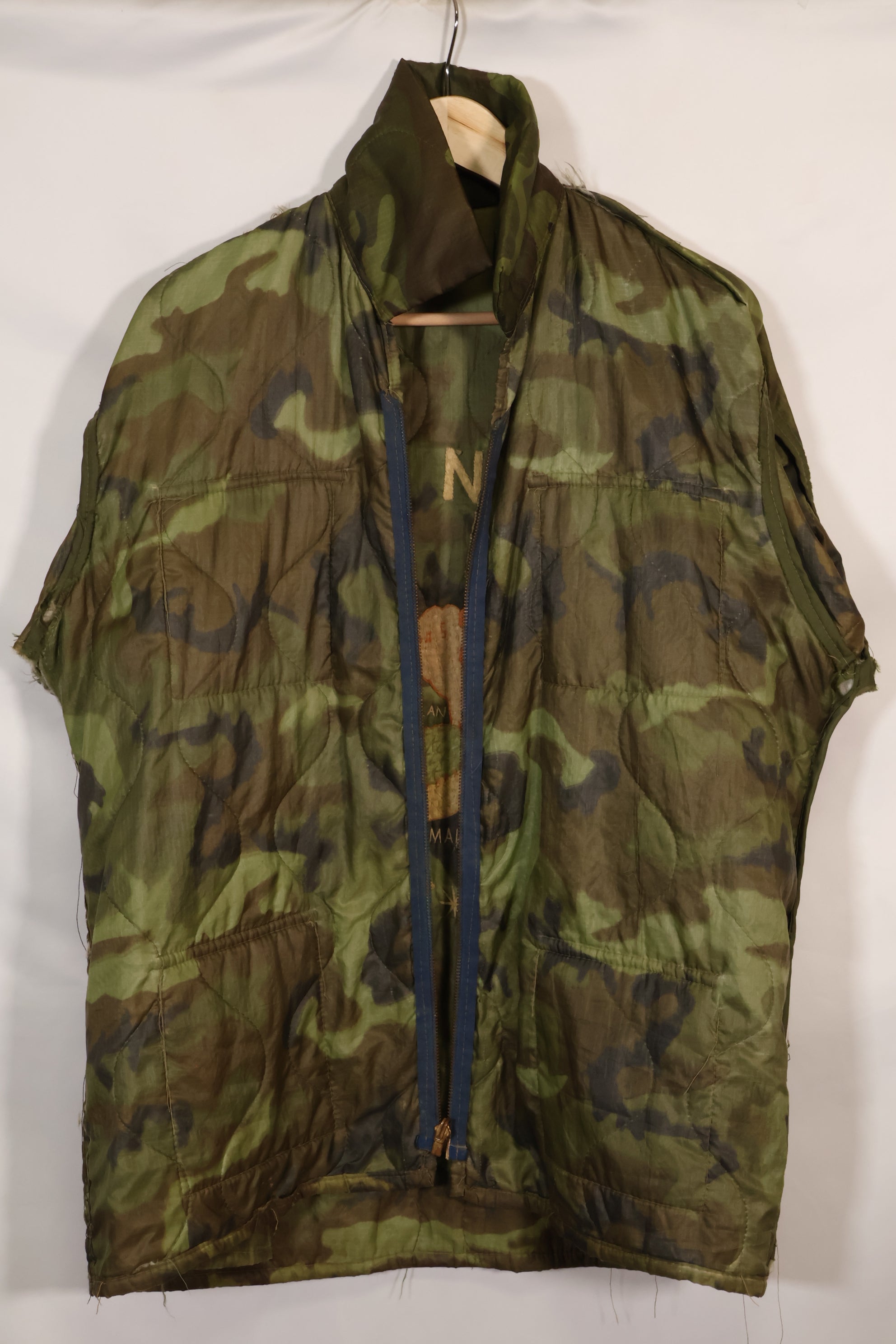 1968〜69年　大きめサイズ　ベトナム戦争　ツアージャケット　ベトジャン　DA NANG　中古品