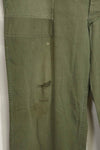 1940年代　アメリカ陸軍　HBT ユーティリティパンツ　大きめサイズ　傷あり　中古品