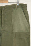 1940年代　アメリカ陸軍　HBT ユーティリティパンツ　大きめサイズ　傷あり　中古品