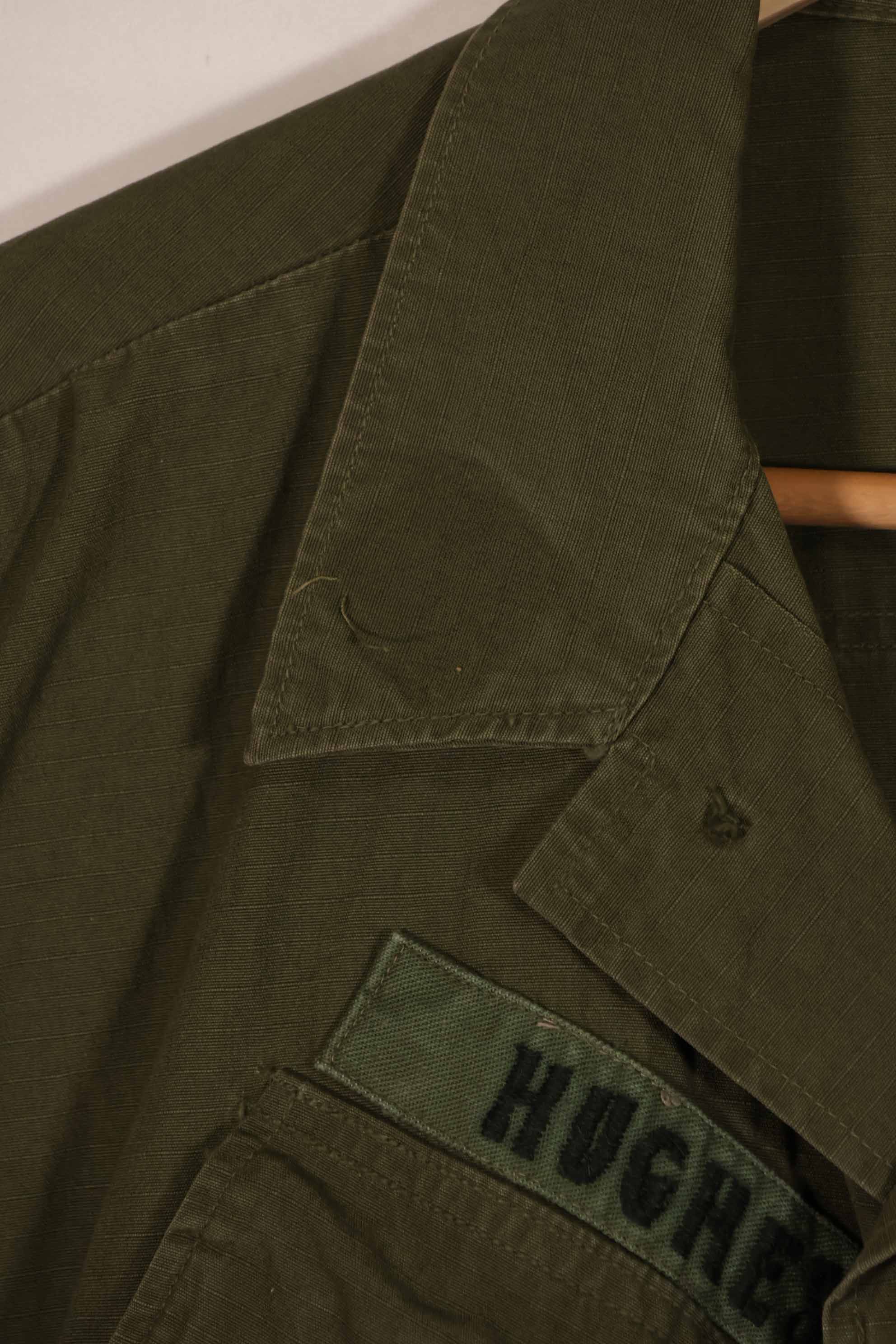 実物　1970年製　4th Model ジャングルファティーグ　ジャケット　M-S　パッチ跡有　中古品