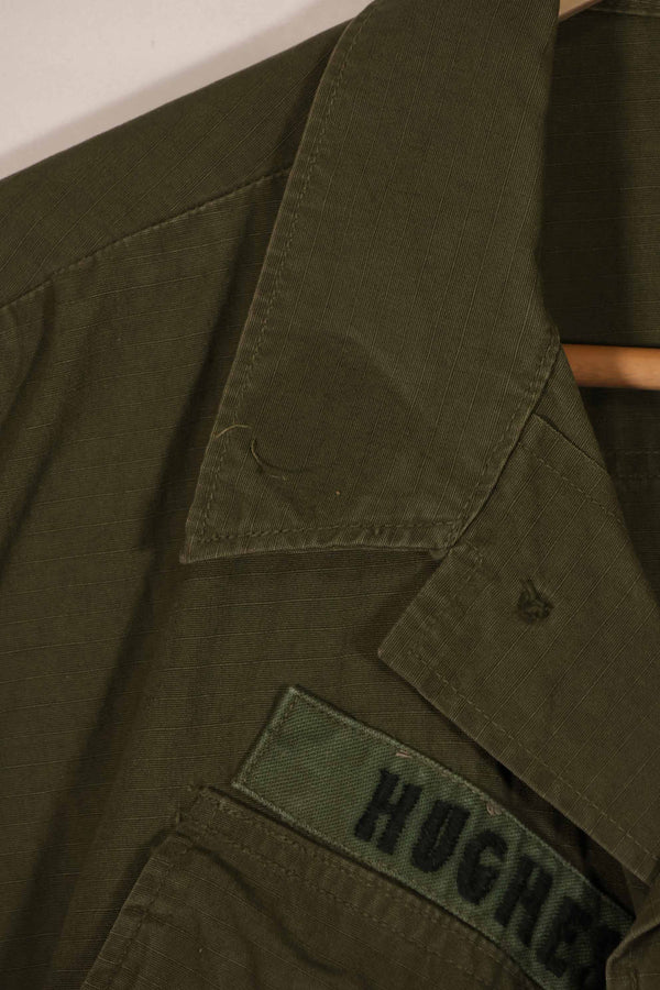 実物　1970年製　4th Model ジャングルファティーグ　ジャケット　M-S　パッチ跡有　中古品