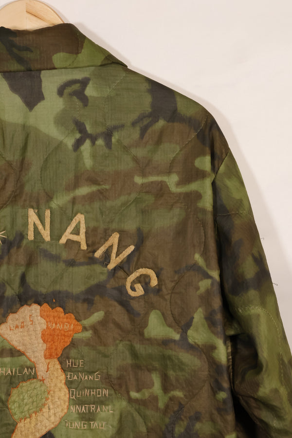 1968〜69年　大きめサイズ　ベトナム戦争　ツアージャケット　ベトジャン　DA NANG　中古品