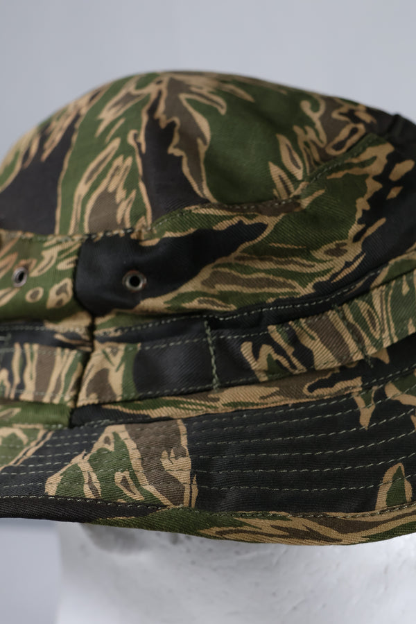 実物　沖縄タイガーパターン　タイガーストライプ　ブーニーハット　大きめサイズ　中古品