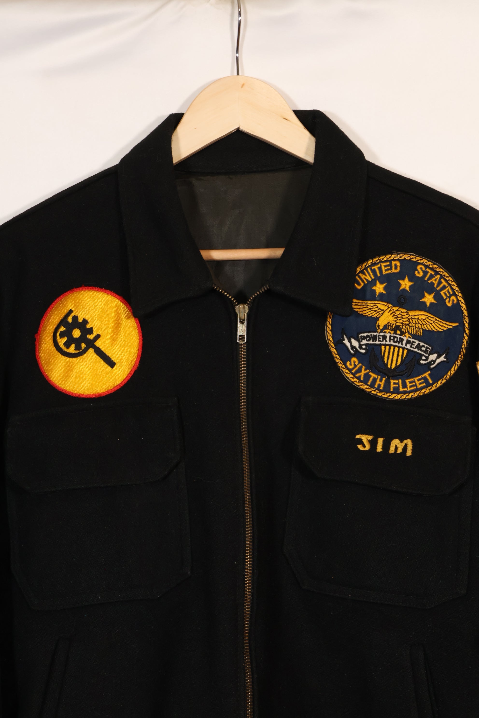 1987年　大きめサイズ　アメリカ海軍　USS SPIEGEL GROVE ツアージャケット