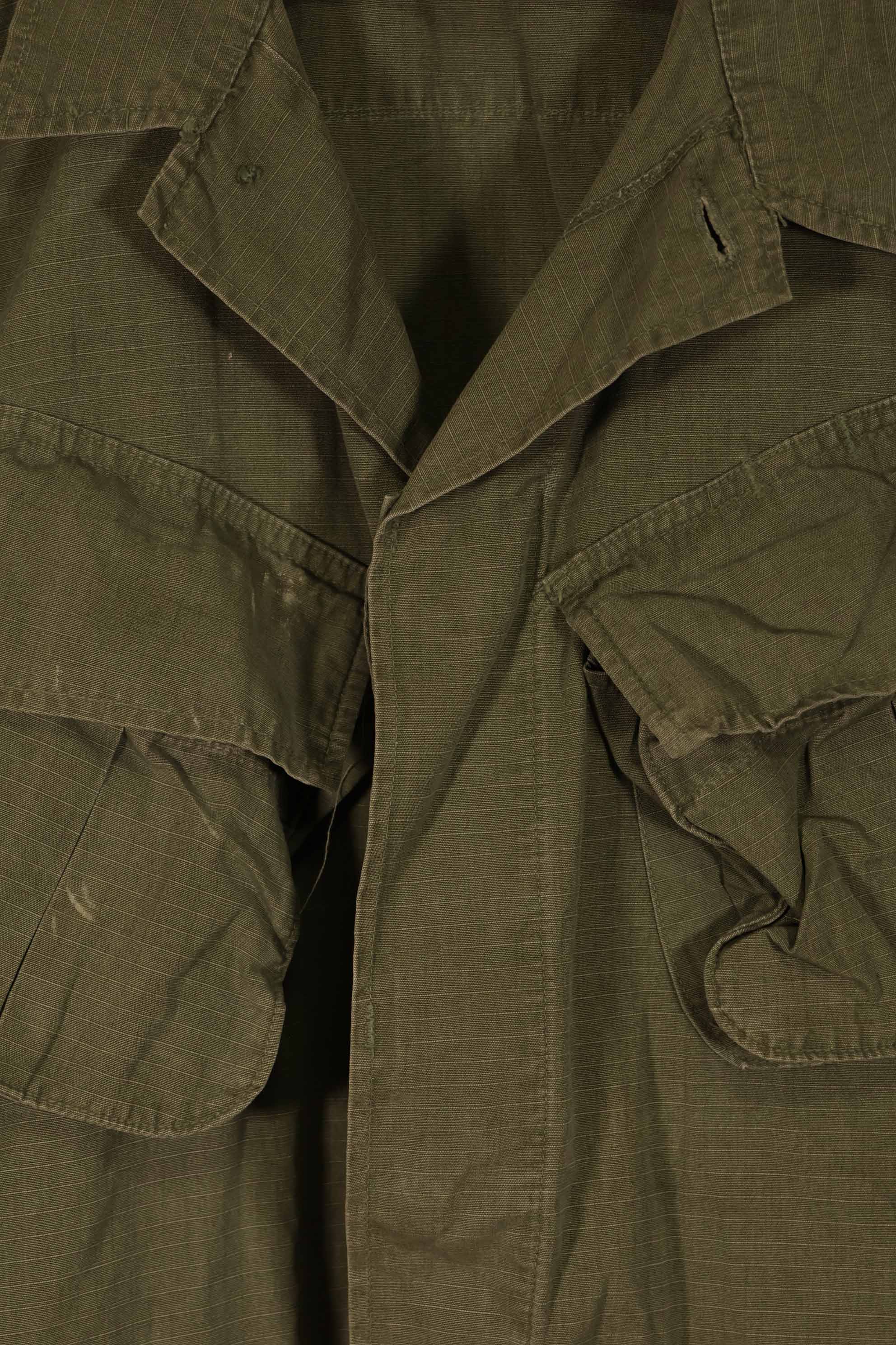 実物　1969年製　4th Model ジャングルファティーグ　ジャケット 半袖カスタム　M-R 中古品