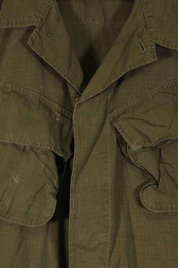 実物　1969年製　4th Model ジャングルファティーグ　ジャケット 半袖カスタム　M-R 中古品