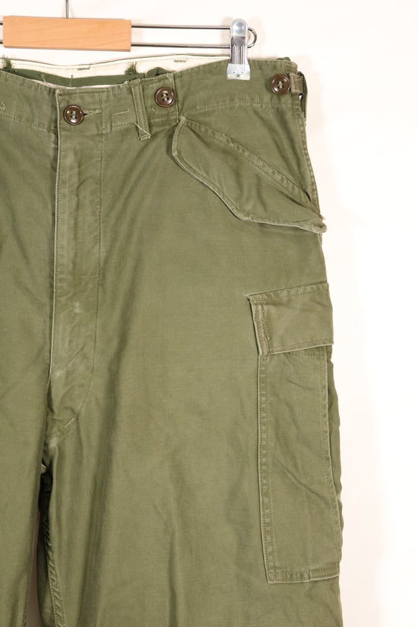 1951 年合同 M-R M51 棉质野战长裤，褪色，使用过。