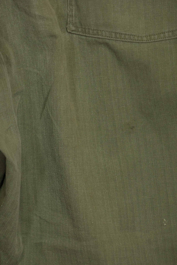 1940年代　アメリカ陸軍　HBT ユーティリティパンツ　大きめサイズ　傷あり　中古品