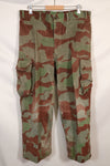 1950s West German splinter camouflage cargo pants, rare, used.
