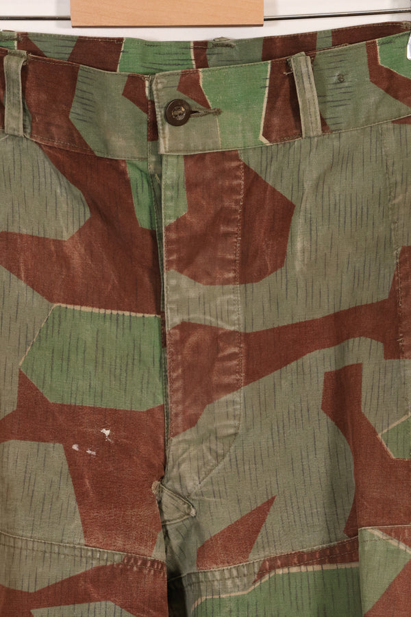 1950s West German splinter camouflage cargo pants, rare, used.