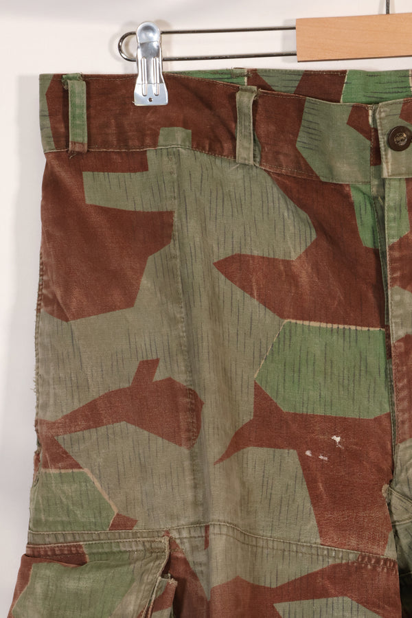 1950s West German splinter camouflage cargo pants, rare, used.