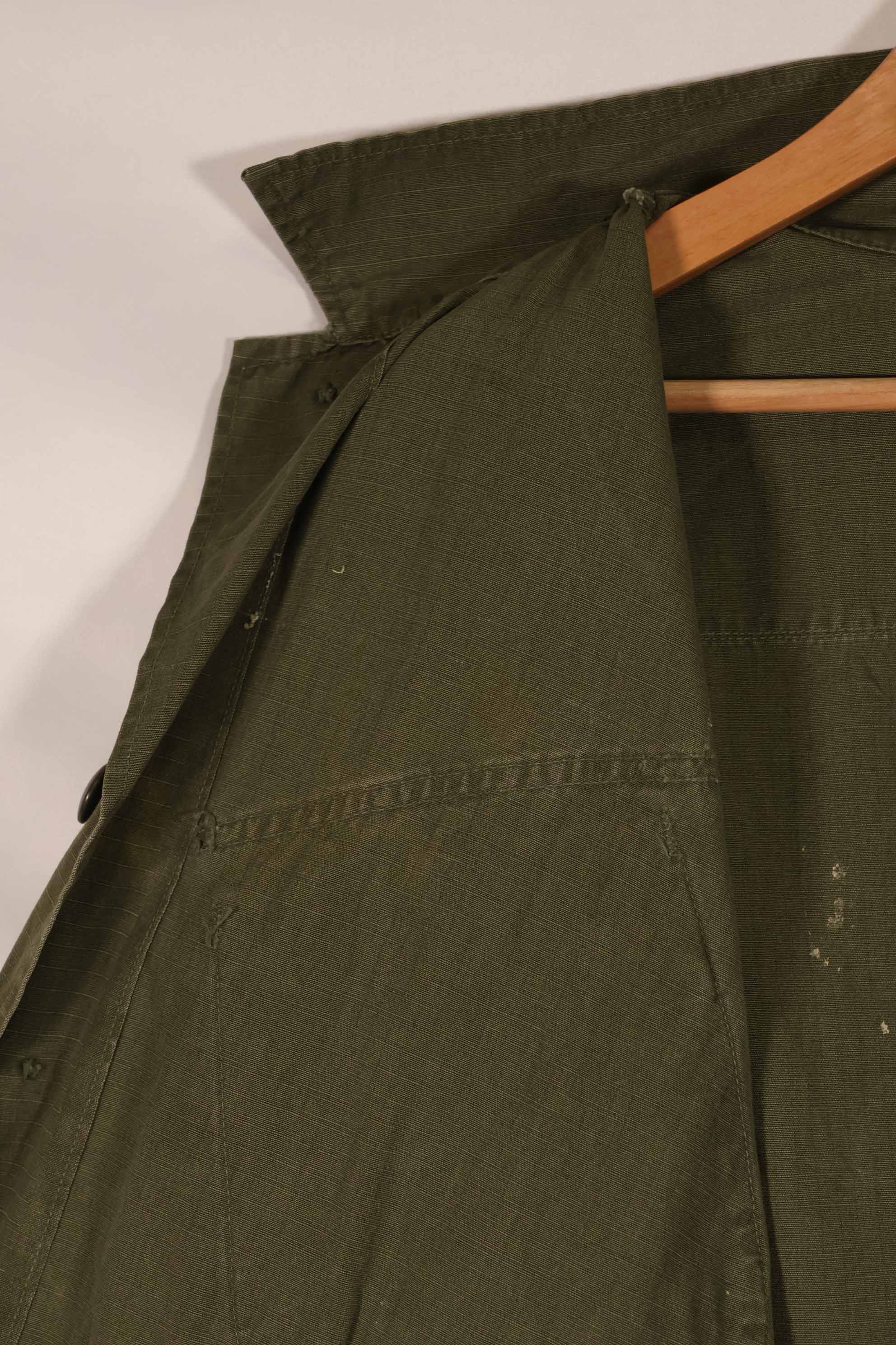 実物　1969年製　4th Model ジャングルファティーグ　ジャケット 半袖カスタム　M-R 中古品