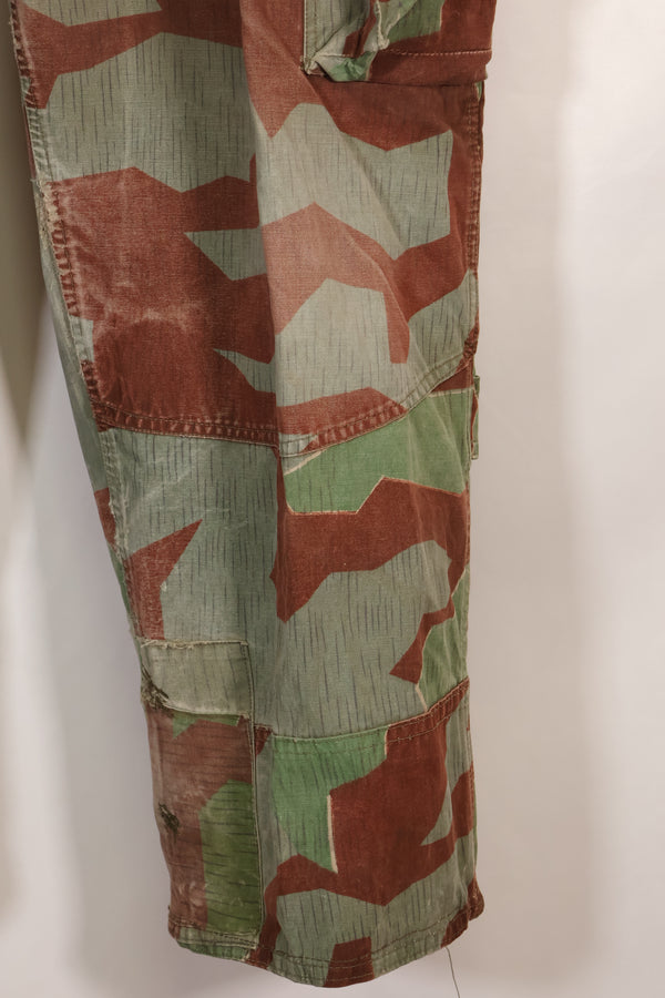 1950s West German splinter camouflage cargo pants, rare, used.