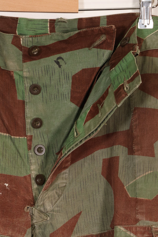 1950s West German splinter camouflage cargo pants, rare, used.