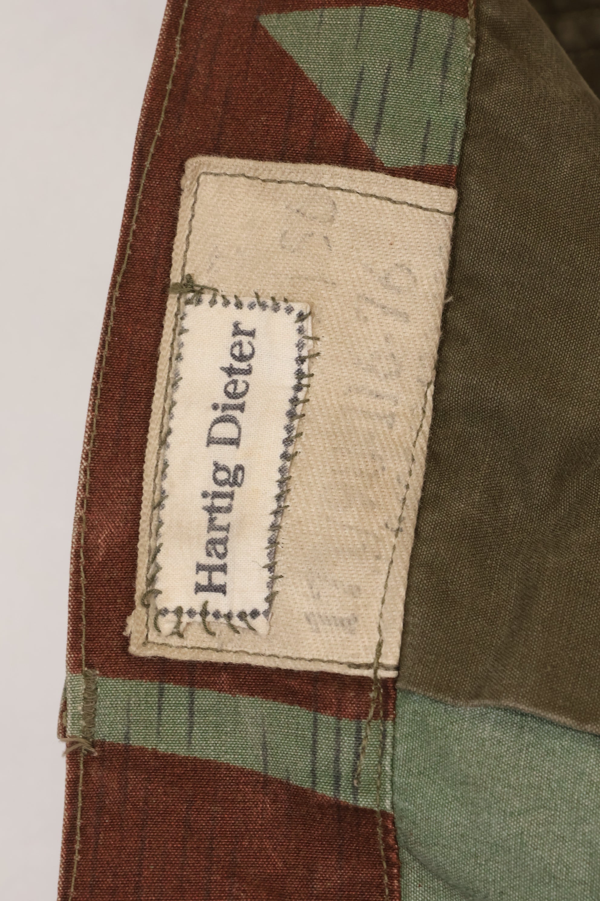 1950s West German splinter camouflage cargo pants, rare, used.