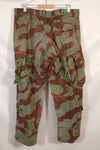 1950s West German splinter camouflage cargo pants, rare, used.