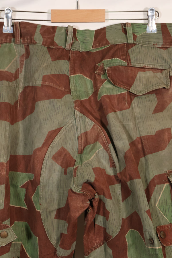 1950s West German splinter camouflage cargo pants, rare, used.