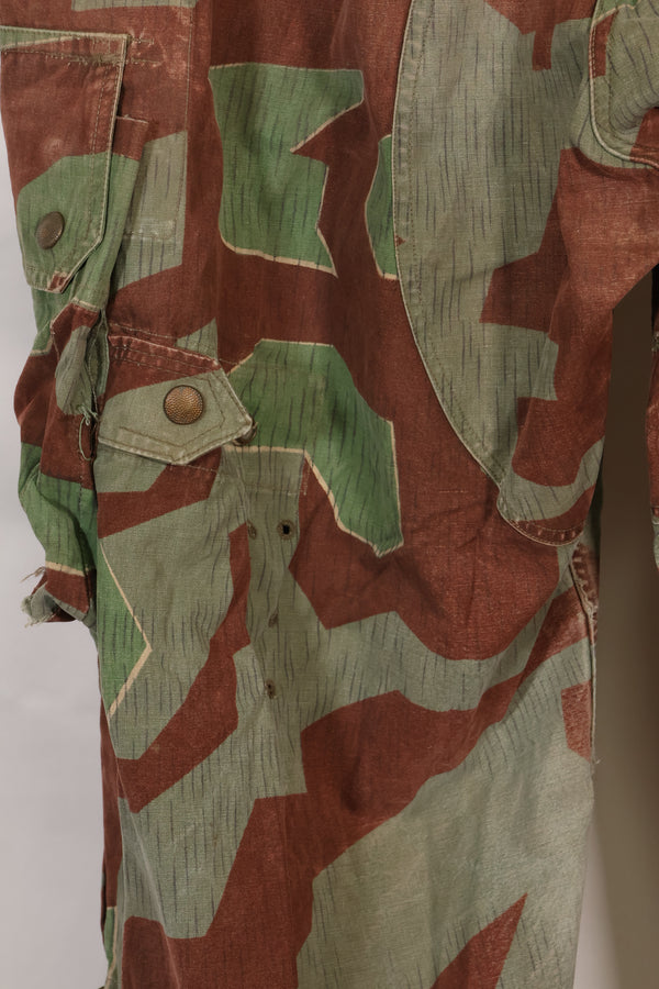 1950s West German splinter camouflage cargo pants, rare, used.