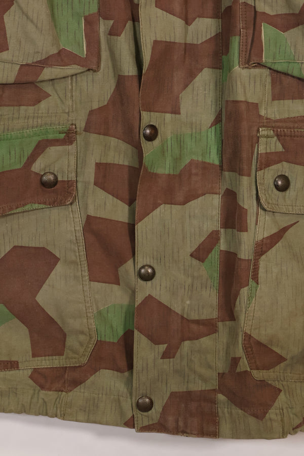 1950s West German splinter camouflage paratrooper jacket, used.