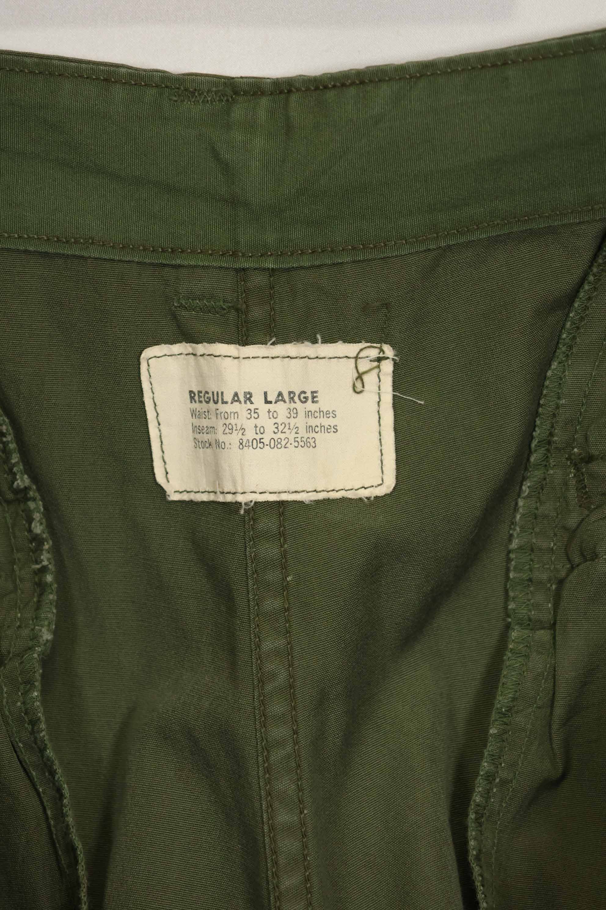 1964年契約　1st Model ジャングルファティーグ　パンツ　L-R　状態良い　中古品