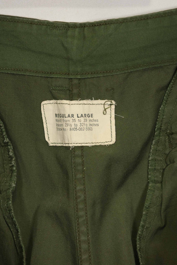 1964年契約　1st Model ジャングルファティーグ　パンツ　L-R　状態良い　中古品