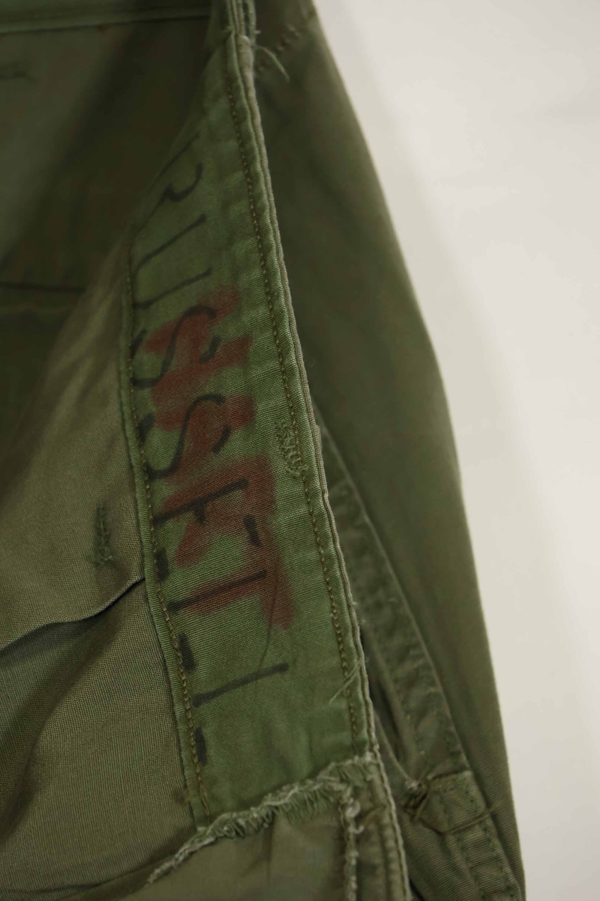 1964年契約　1st Model ジャングルファティーグ　パンツ　L-R　状態良い　中古品