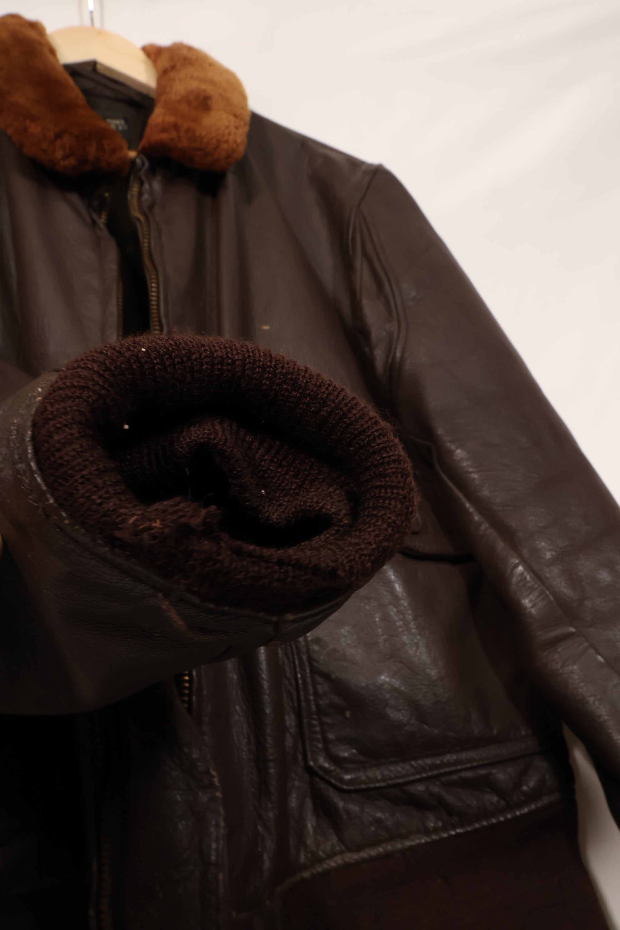 1969年契約　サイズ 46　アメリカ海軍　G-1　フライトジャケット　ヘリパイロット改造　希少個体　中古品