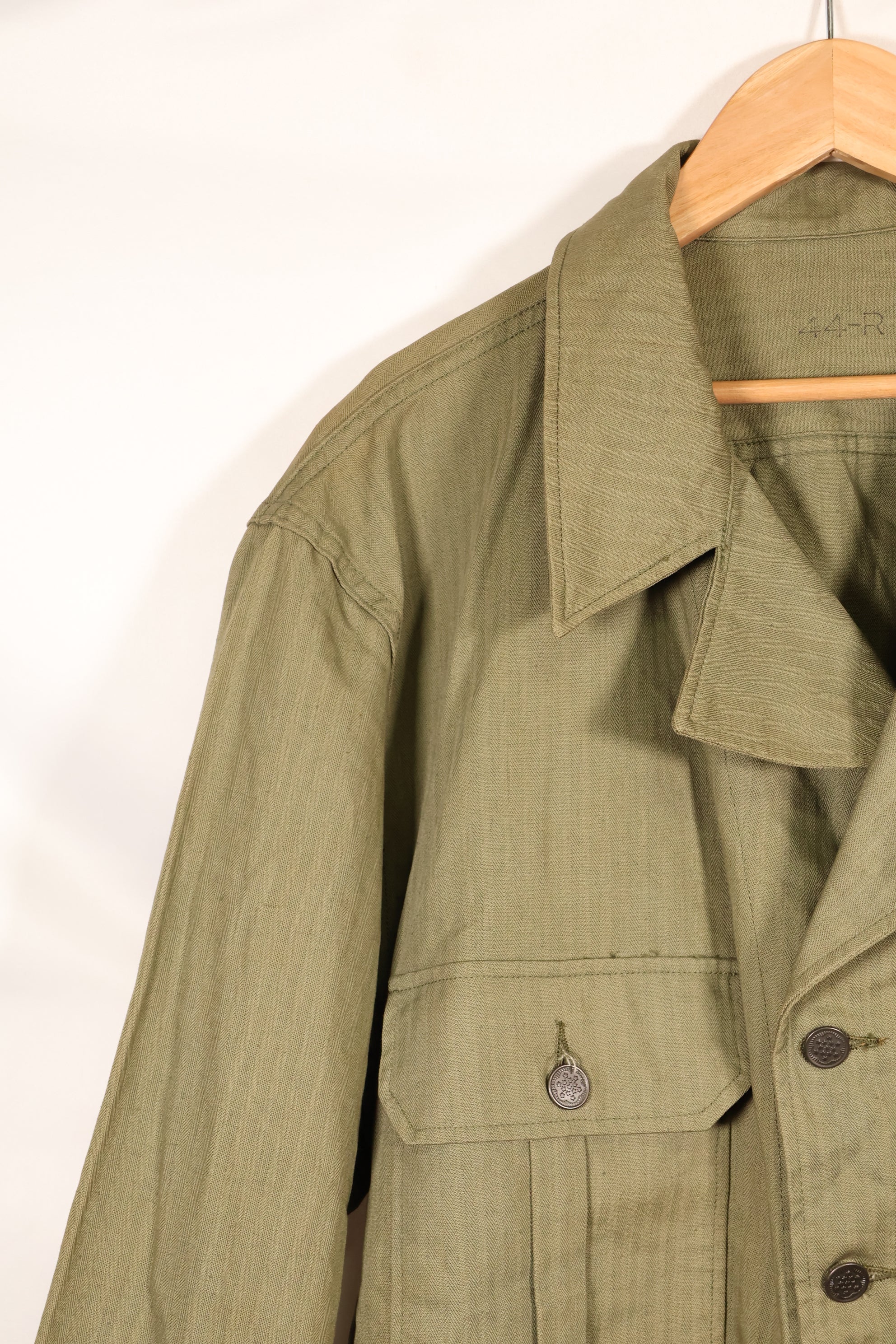 1940s 44R U.S. Army M-41 HBT utility jacket, almost unused.